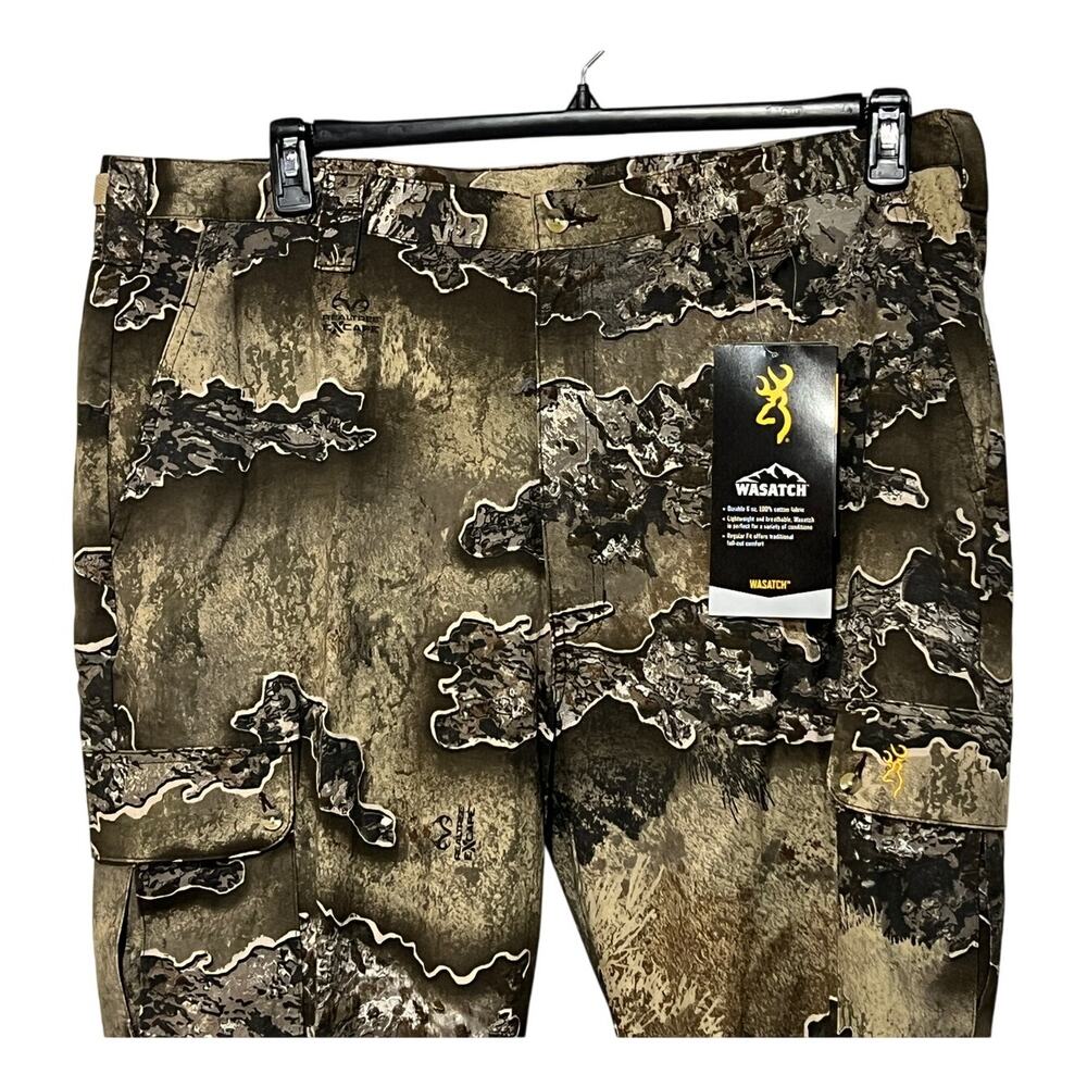 Browning Mens 2XLarge Wasatch 6 Pocket Realtree eXcape Camo Hunting Pants New - Picture 4 of 15